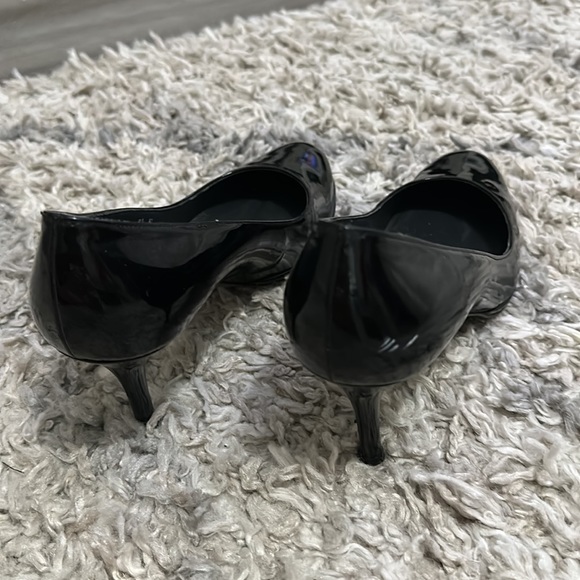 Stuart Weitzman Patent Leather Pumps Heel Shoes Black around Toe 8.5 N - Picture 5 of 7
